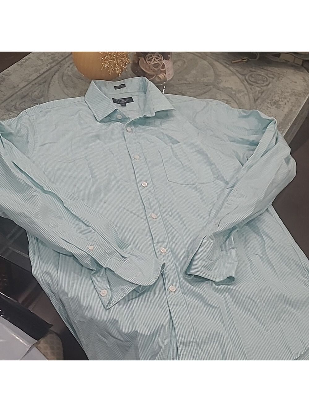 J. CREW 2 PLY mens CHECKERED COLAR SHIRT 16-16.5